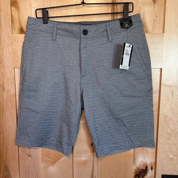NWT Men's O'Neill Standard Fit Hybrid Shorts Size 31 Locked Heather Herringbone - Picture 1 of 11